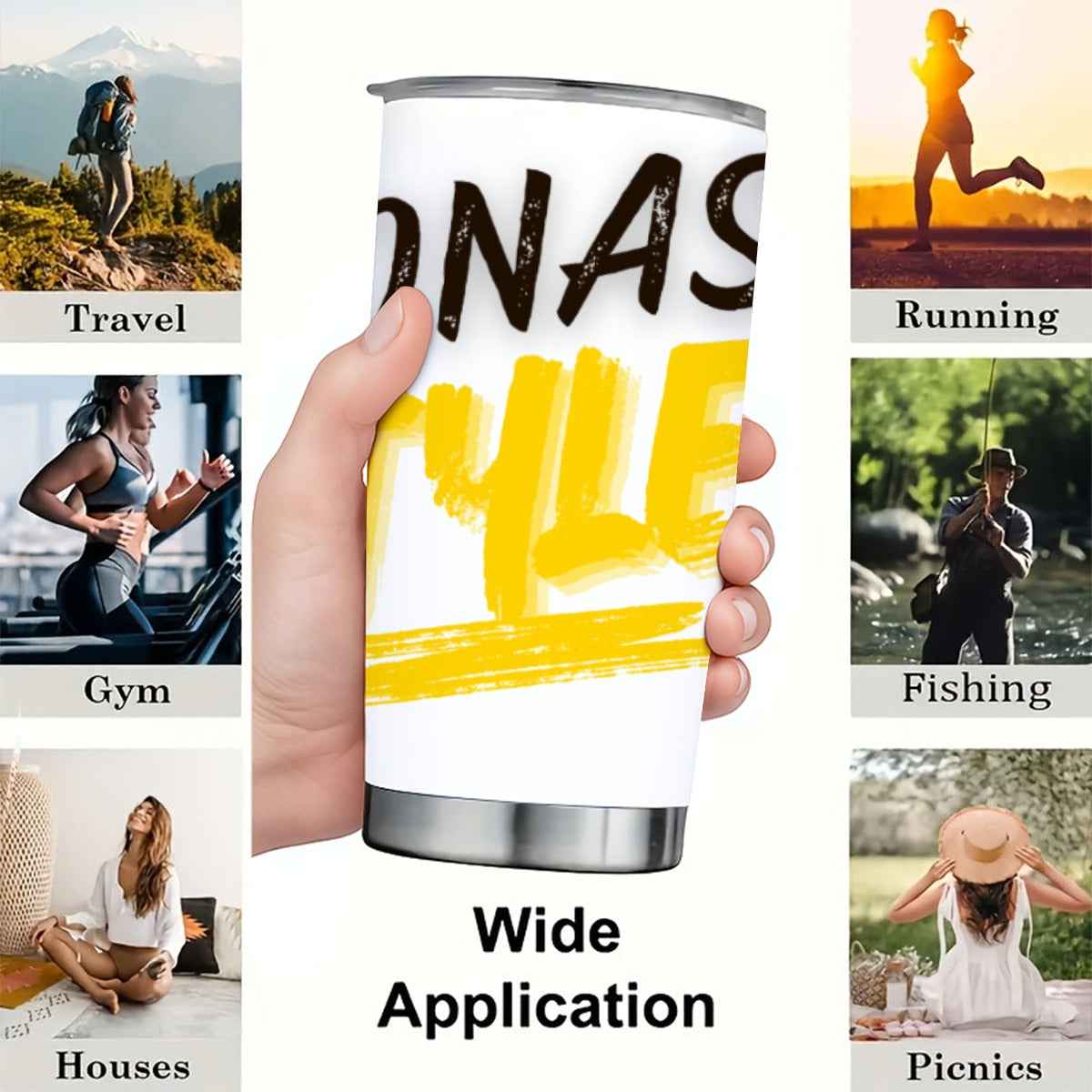 Coonass Style Tumbler 20 oz with Sliding Lid