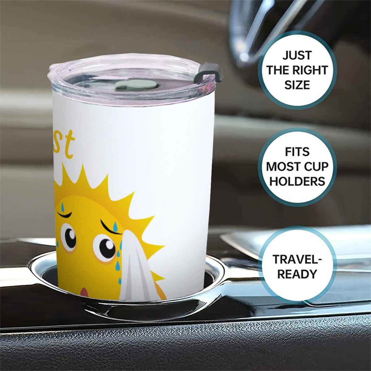 C'est Chaud Tumbler 20 oz with Sliding Lid - Perfect for Hot Beverages