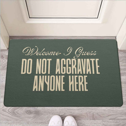 Welcome Doormat Rubber - Welcome I Guess Doormat