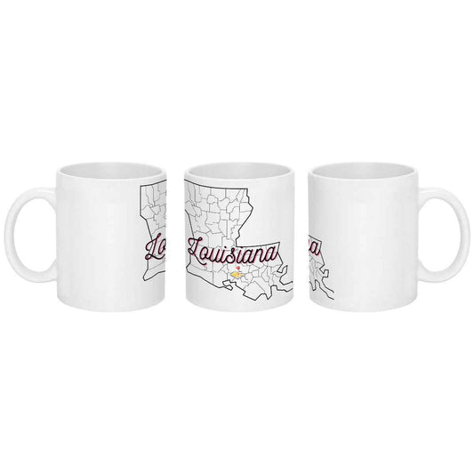 Louisiana Boot Mug | 11 oz Ceramic Coffee Cup