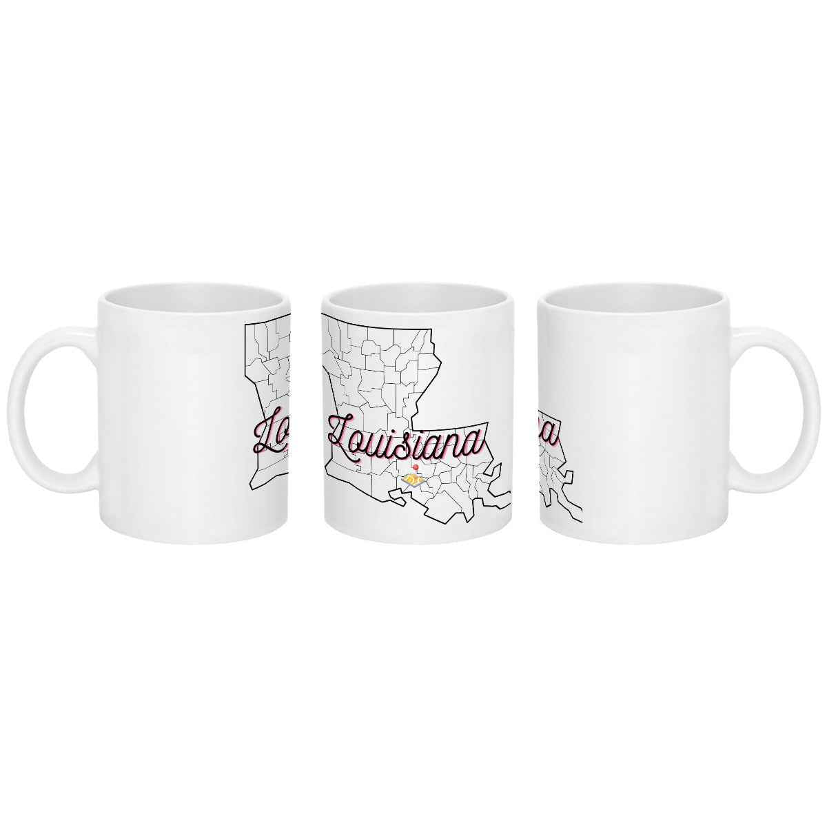 Louisiana Boot Mug | 11 oz Ceramic Coffee Cup