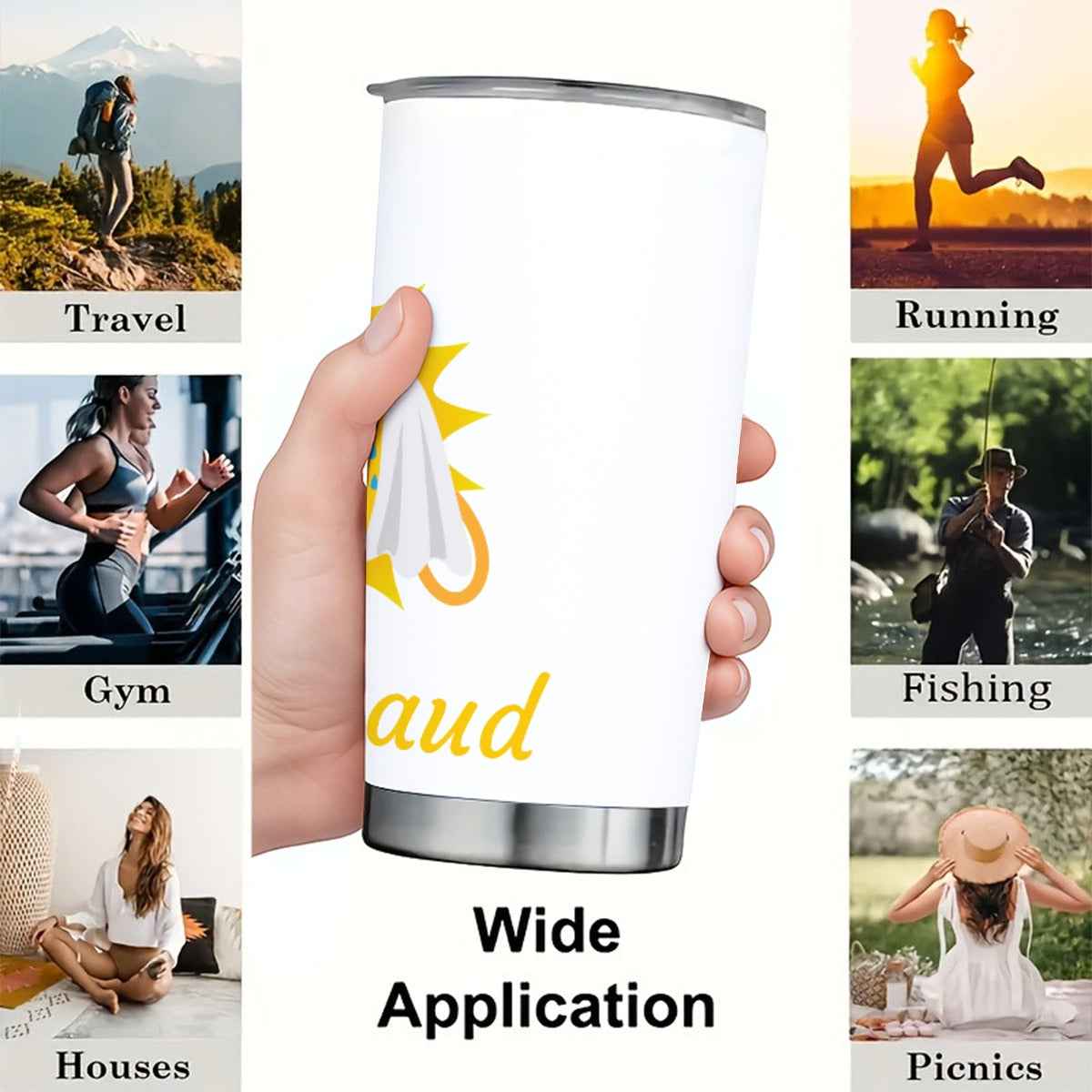 C'est Chaud Tumbler 20 oz with Sliding Lid - Perfect for Hot Beverages