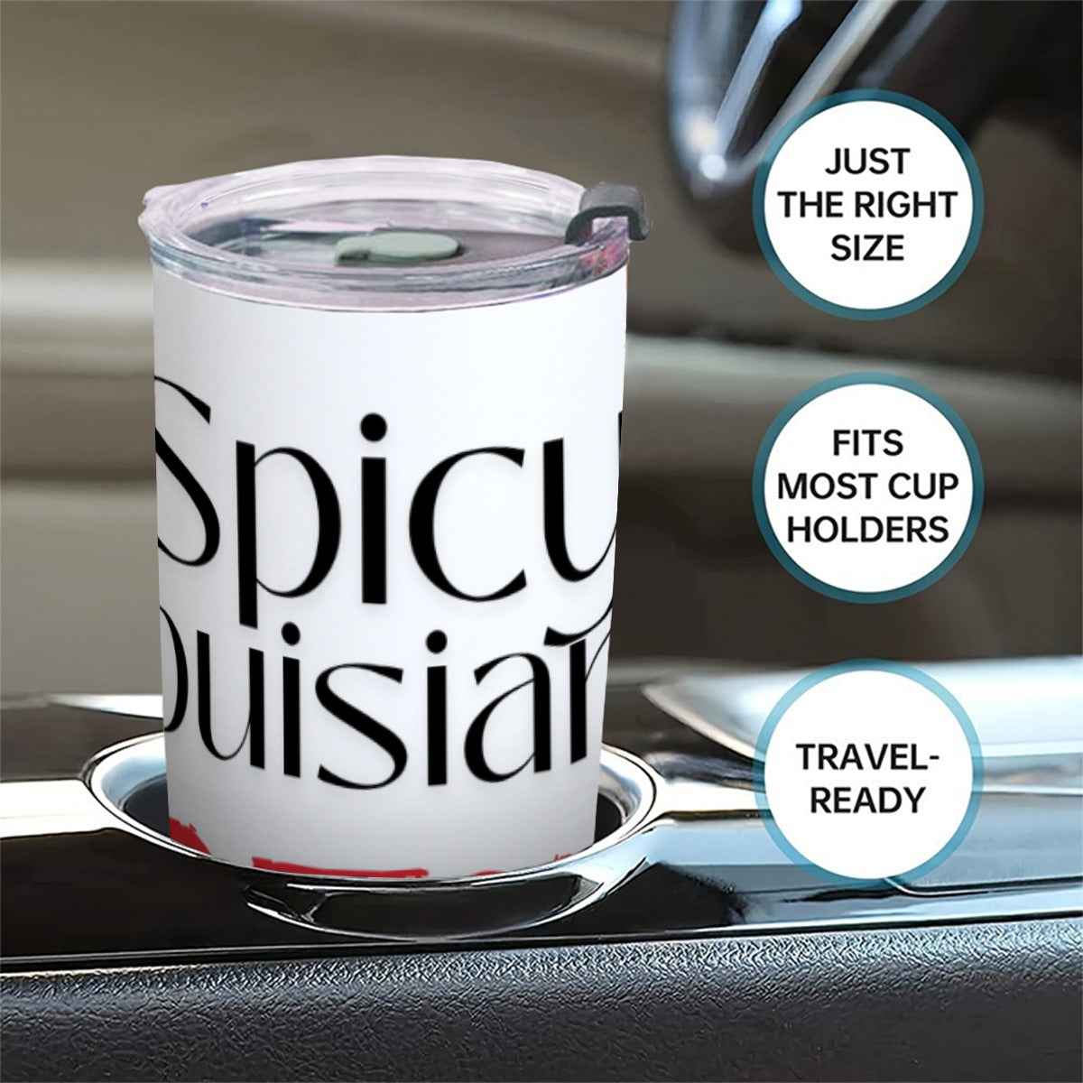 Spicy Louisiana Tumbler 20 oz with Sliding Lid - Perfect for Hot Drinks