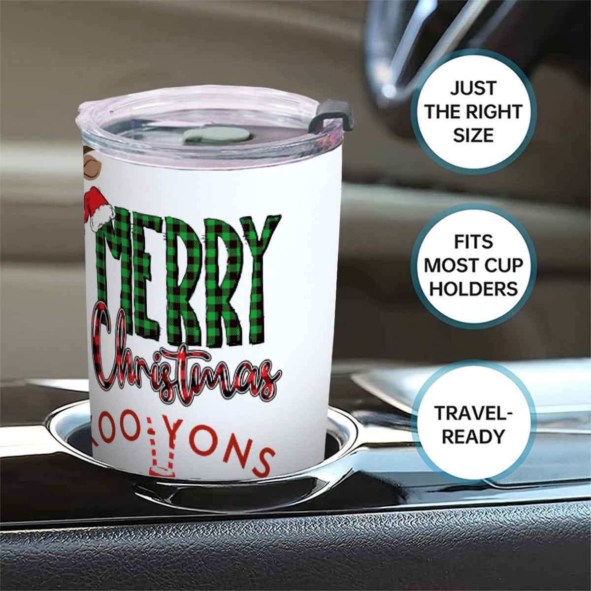 Merry Christmas Tumbler - Koo-Yon 20 oz Tumbler With Sliding Lid