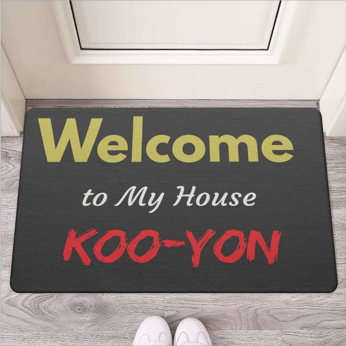 Welcome to My House Koo-Yon Rubber Welcome Mat - Durable and Stylish Welcome Mat Rubber