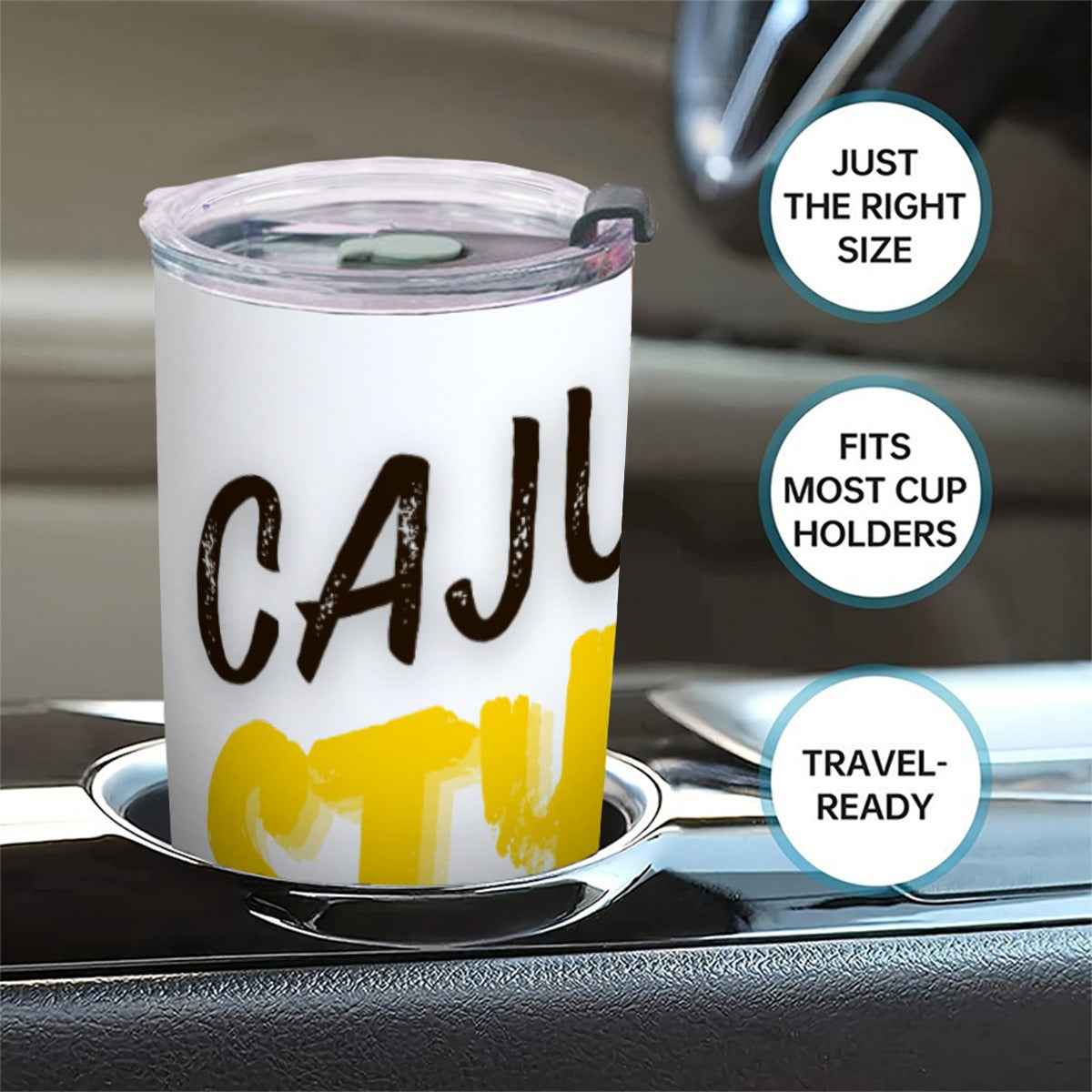 Cajun Style Insulated Tumbler - 20 oz Travel Mug with Sliding Lid