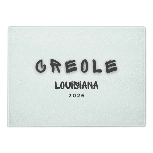 Creole Louisiana Cutting Board - Glass Cutting Board for Culinary Delights