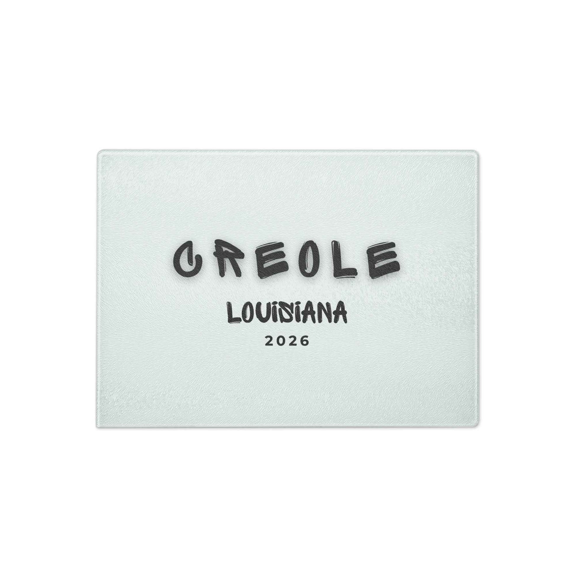 Creole Louisiana Cutting Board - Glass Cutting Board for Culinary Delights